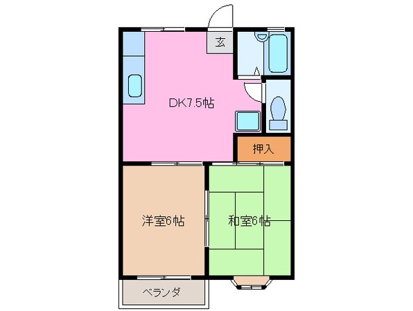 ジュネス二重池の物件間取画像